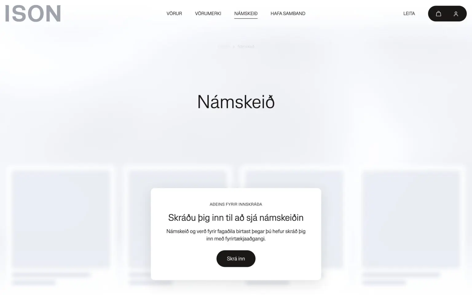 Námskeiðasíðan