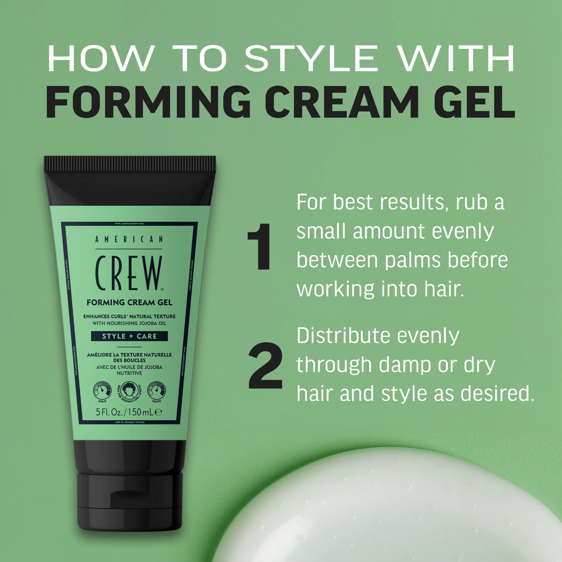 AMERICAN CREW FORMING CREAM GEL 150ML - Image 4
