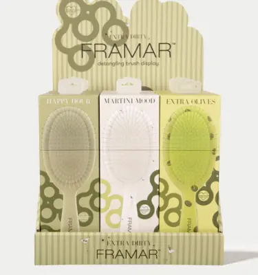 FRAMAR DETANGLE BRUSH DISPLAY EXTRA DIRTY 9PCS